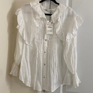 NWT zara white top